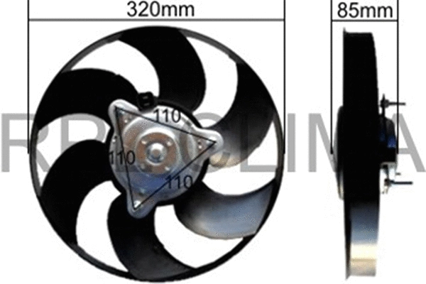 Fan, engine cooling (APELCI0003)