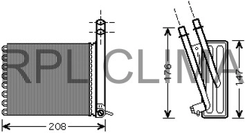 Heat Exchanger, interior heating (APCHCI1023)