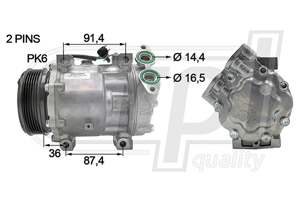 Compressor, air conditioning (APCOVO5042)