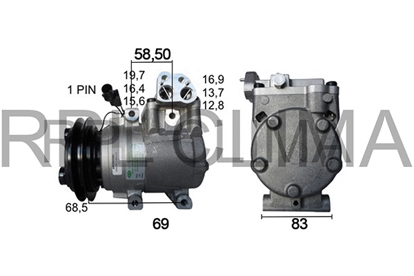 Compressor, air conditioning (APCOHY0065)