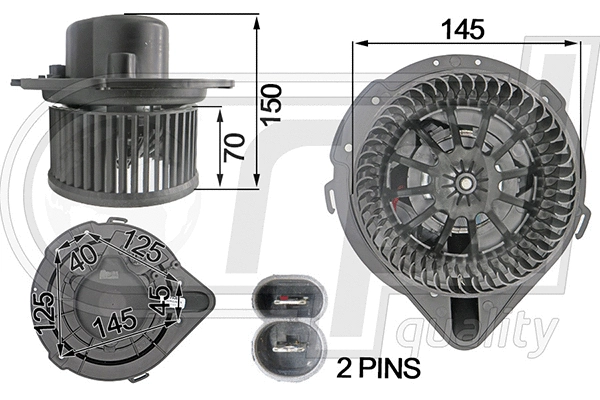 Electric Motor, interior blower (APVTAU5001)