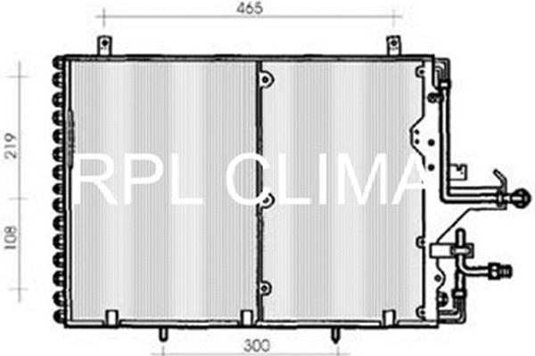 Condenser, air conditioning (APCDMB0029)