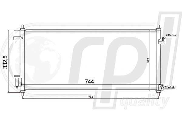 Condenser, air conditioning (APCDHO5033)