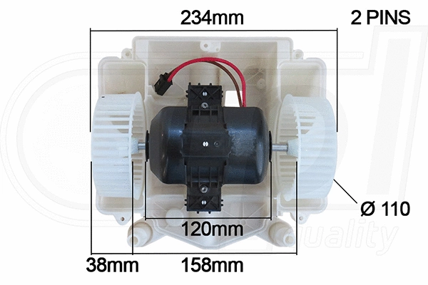 Electric Motor, interior blower (APVTMB5045)