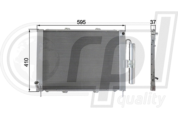 Condenser, air conditioning (APCDRE5079)