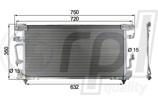 Condenser, air conditioning (APCDTO5028)