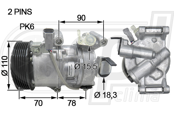 Compressor, air conditioning (APCOTO5087)