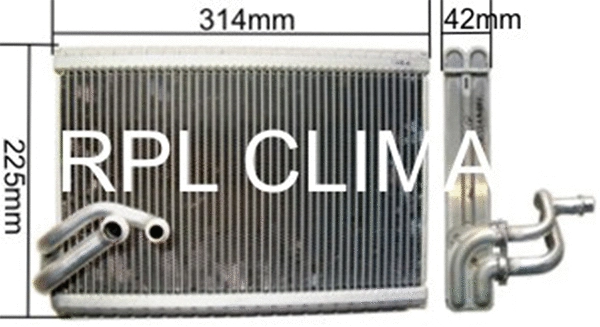 Evaporator, air conditioning (APEVCI0028)