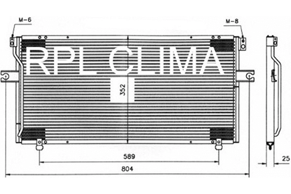 Condenser, air conditioning (APCDNI0004)