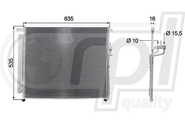 Condenser, air conditioning (APCDFD5060)