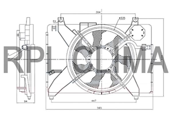 Fan, engine cooling (APELHY5024)