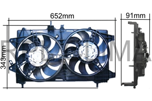 Fan, engine cooling (APELFT0022)