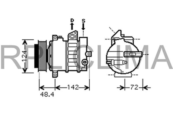 Compressor, air conditioning (APCOMB0053)
