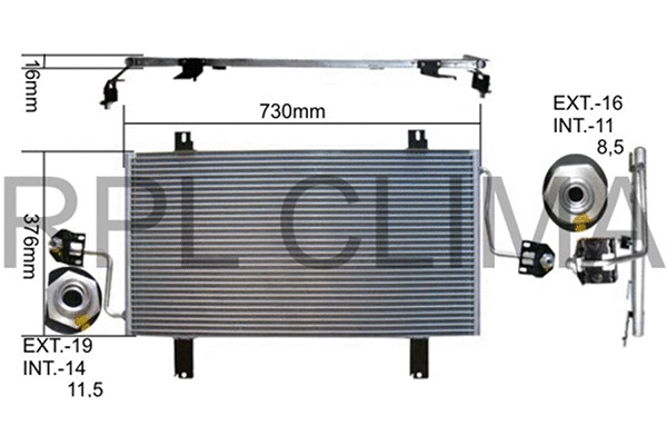 Condenser, air conditioning (APCDOP0034)