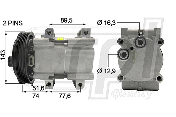 Compressor, air conditioning (APCOFD5015)