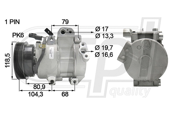 Compressor, air conditioning (APCOKI5021)