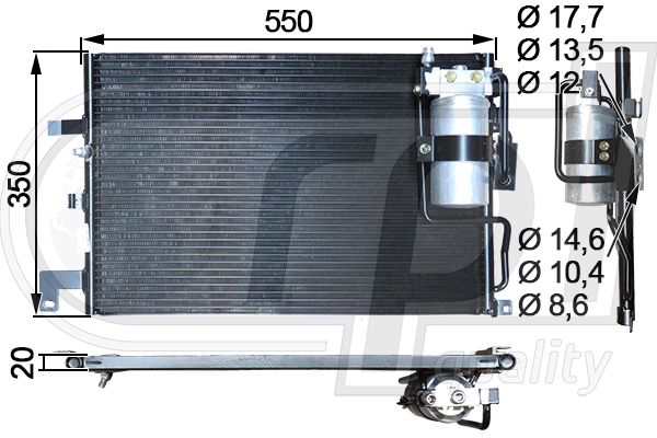 Condenser, air conditioning (APCDSB5006)