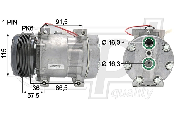 Compressor, air conditioning (APCOMF5002)