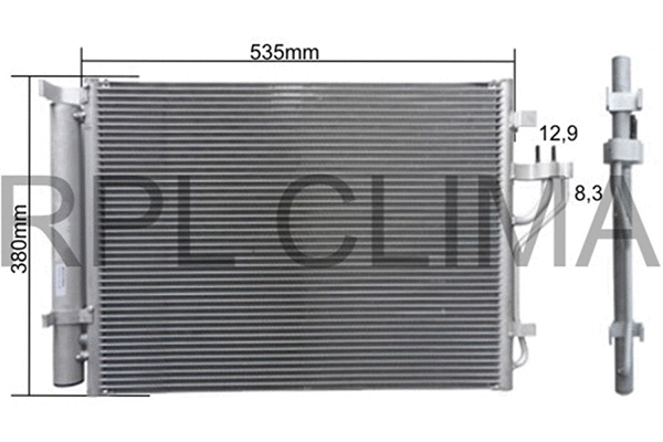 Condenser, air conditioning (APCDHY0044)