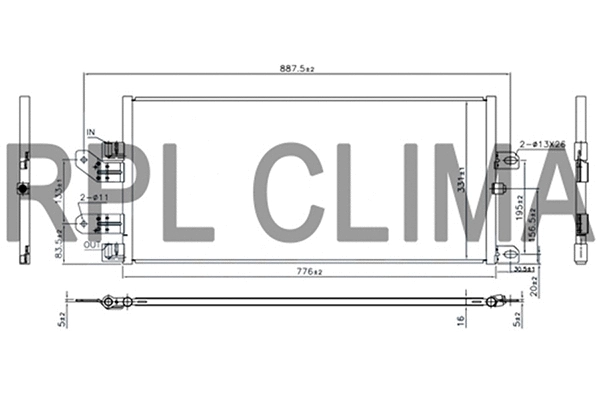 Condenser, air conditioning (APCDSC5007)