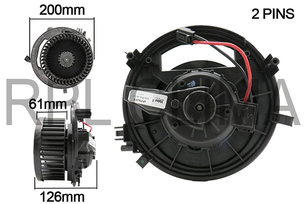 Electric Motor, interior blower (APVTAU0016)