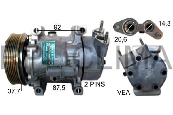 Compressor, air conditioning (APCOCI5023)