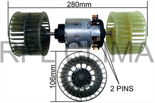 Electric Motor, interior blower (APVTVO0012)