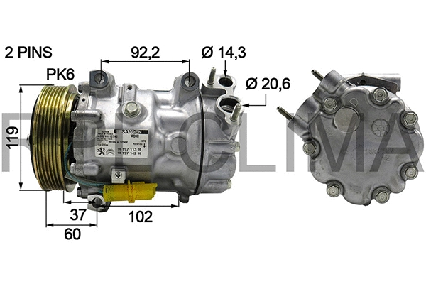 Compressor, air conditioning (APCOCI0072)