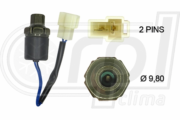 Pressure Switch, air conditioning (APPRUL0020)