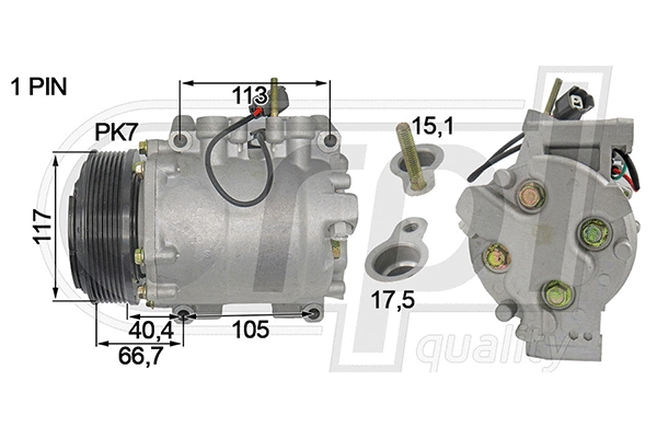 Compressor, air conditioning (APCOHO5031)