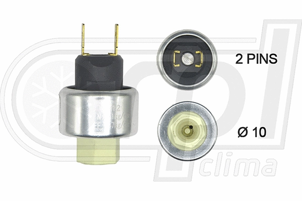 Pressure Switch, air conditioning (APPRUL0014)