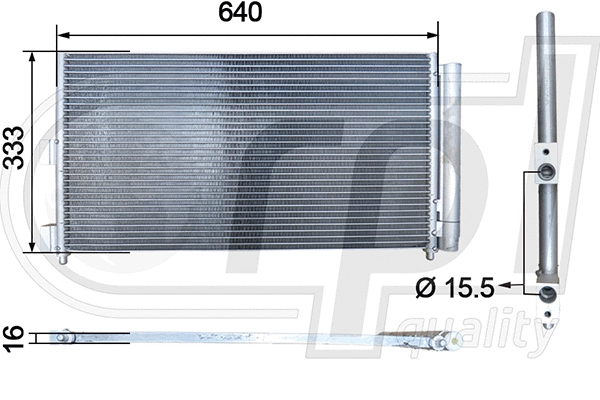 Condenser, air conditioning (APCDFT5046)