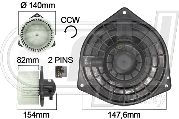 Electric Motor, interior blower (APVTMI5006)