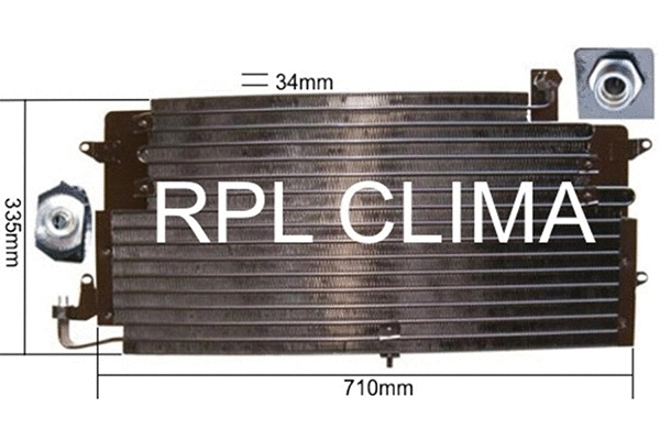 Condenser, air conditioning (APCDVW0013)