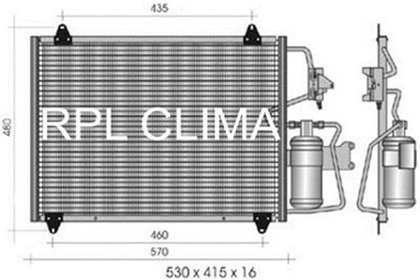 Condenser, air conditioning (APCDRE0026)