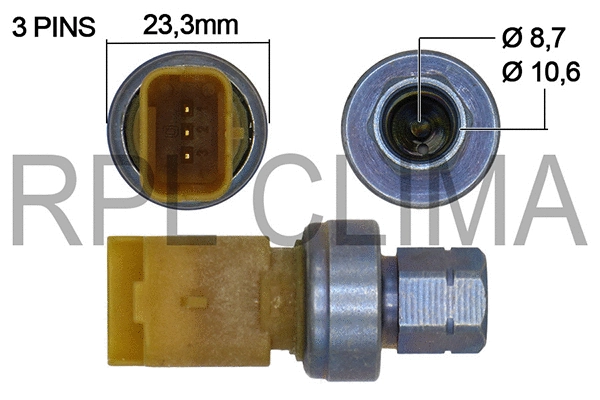 Pressure Switch, air conditioning (APPRCI0012)