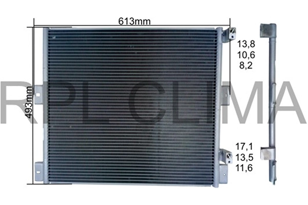 Condenser, air conditioning (APCDRE0078)