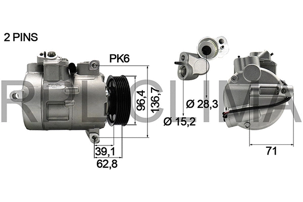 Compressor, air conditioning (APCOVW0035)
