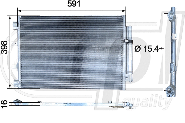 Condenser, air conditioning (APCDFT5053)