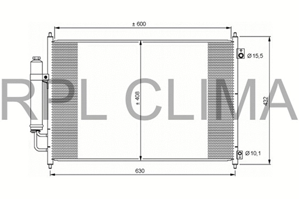 Condenser, air conditioning (APCDNI0047)
