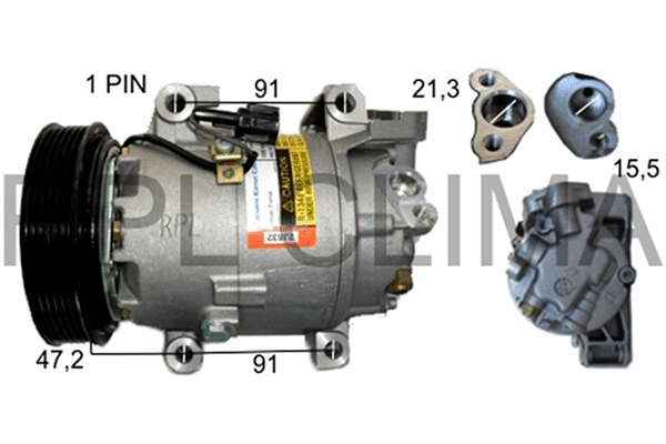 Compressor, air conditioning (APCONI0035)
