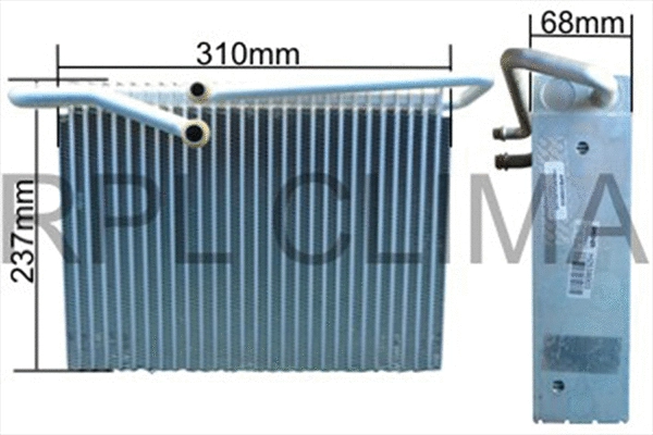 Evaporator, air conditioning (APEVVO0012)