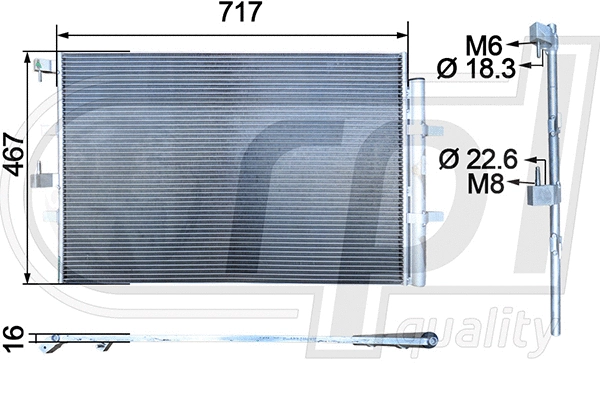 Condenser, air conditioning (APCDFT5054)