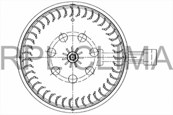Electric Motor, interior blower (APVTMB0039)