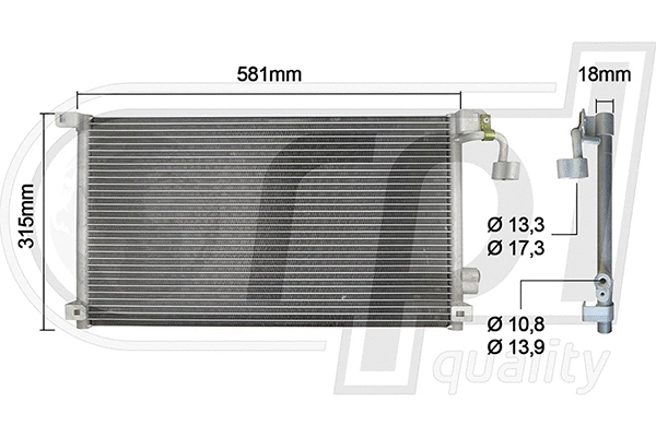 Condenser, air conditioning (APCDCI5014)