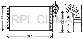 Heat Exchanger, interior heating (APCHPG1010)