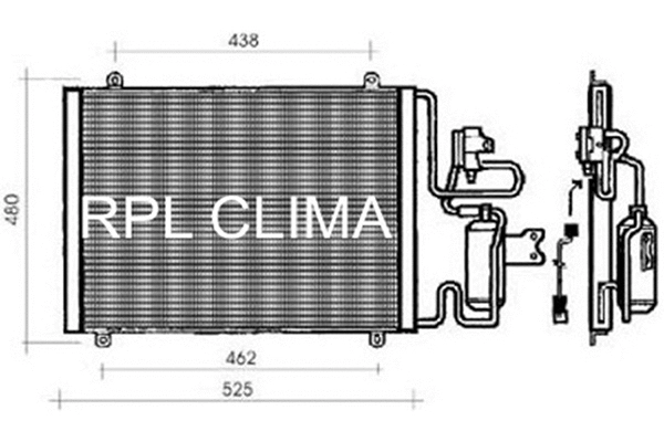 Condenser, air conditioning (APCDRE0014)