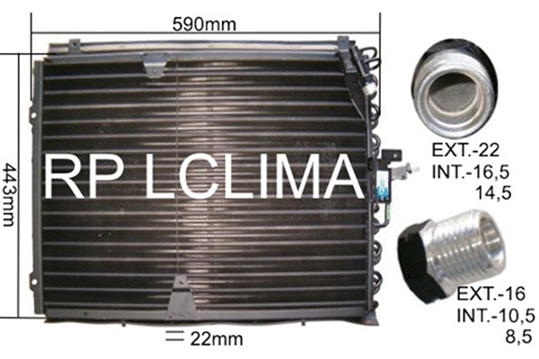 Condenser, air conditioning (APCDMB0010)