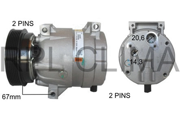Compressor, air conditioning (APCORE0047)