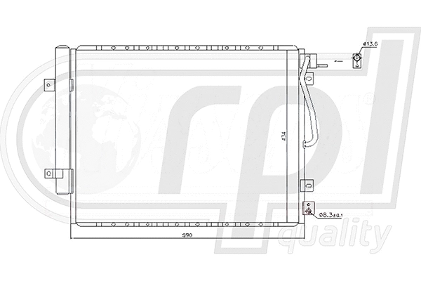 Condenser, air conditioning (APCDKI5017)